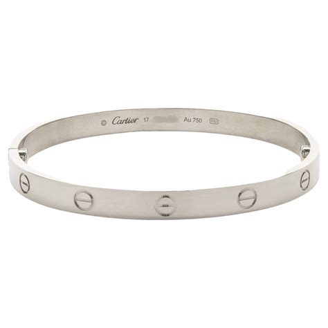 cartier white gold bracelet|cartier bracelet price guide.